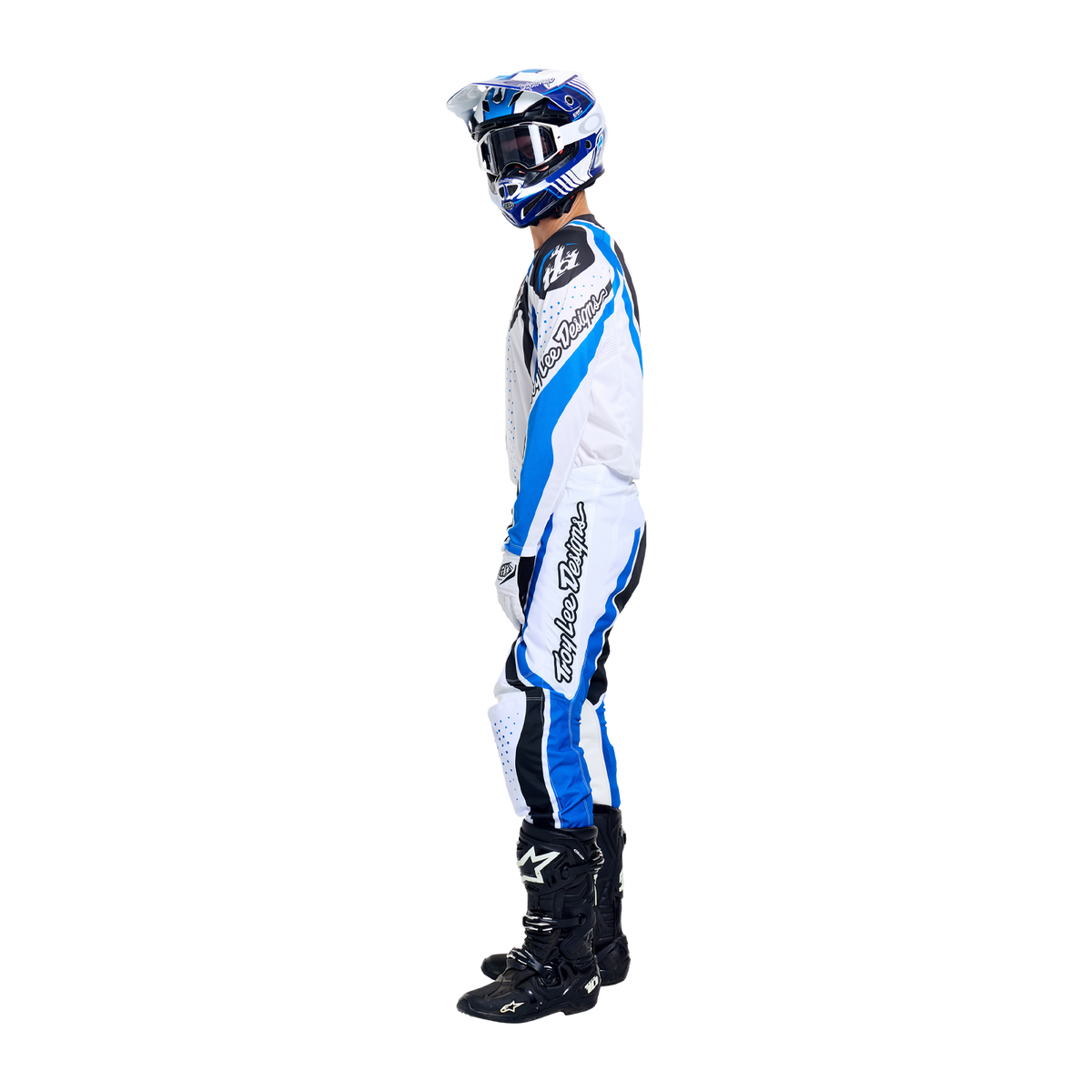 GP Pro LS Jersey Roller White / Blue