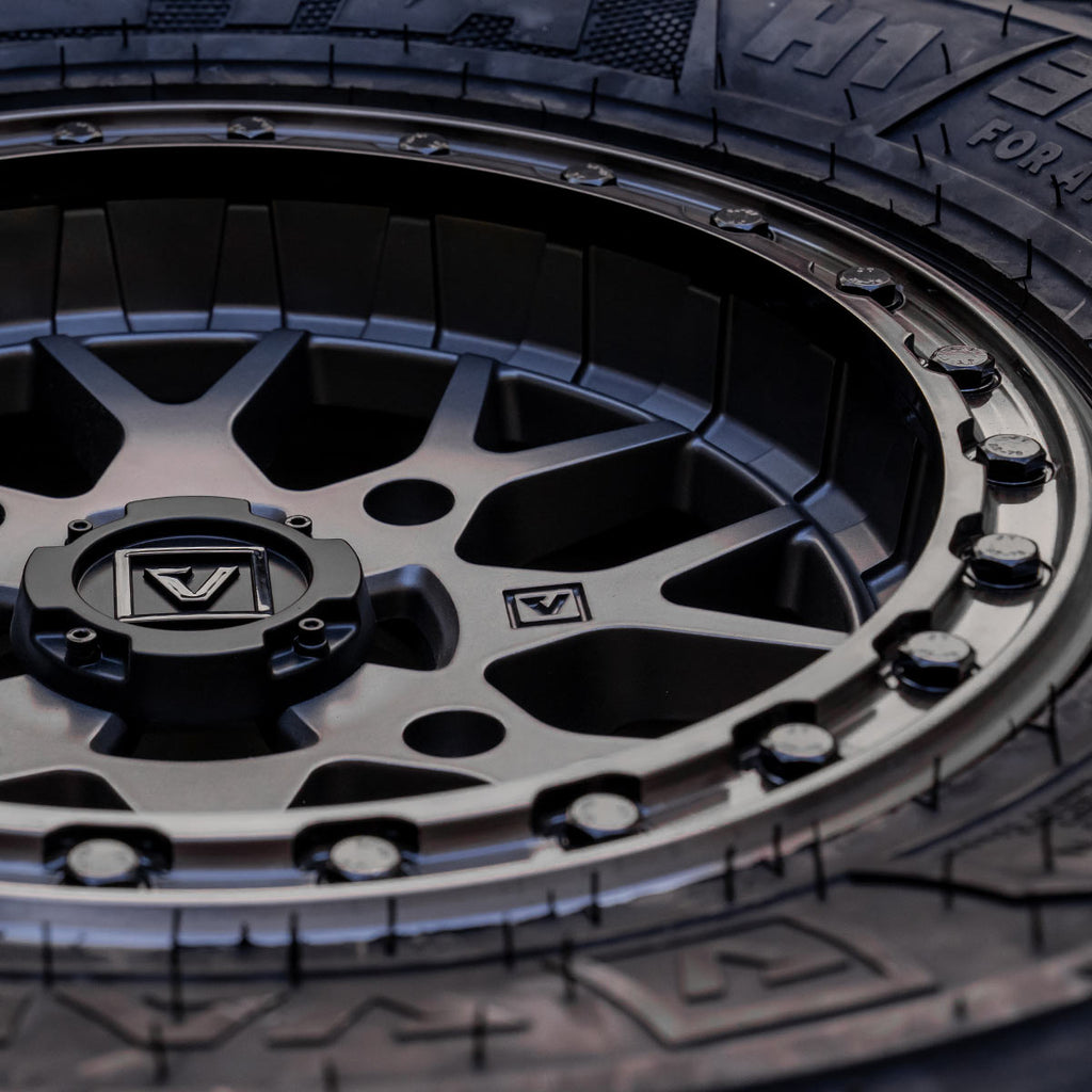 V07 Beadlock UTV Wheel Satin Black