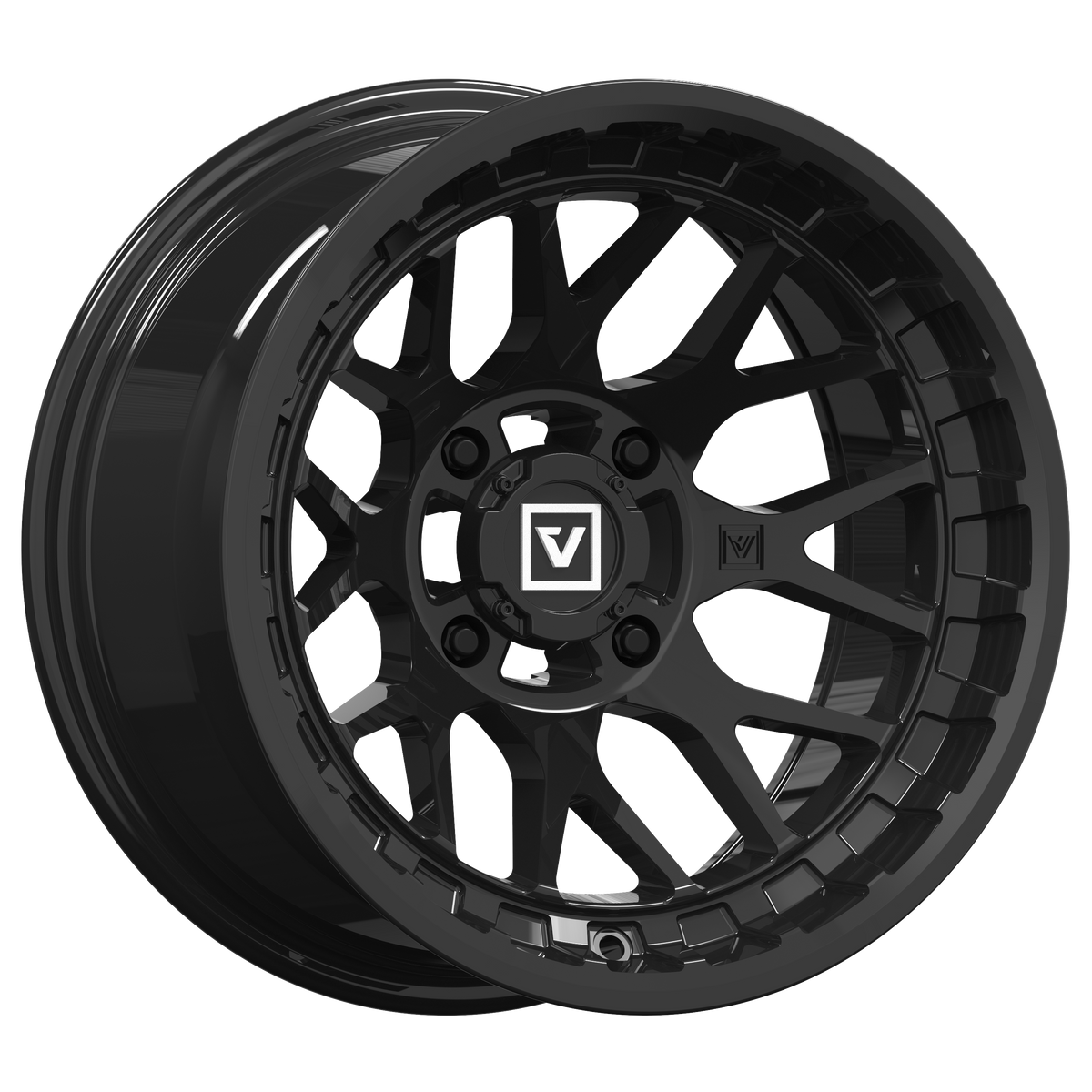 V03 UTV Wheel Gloss Black