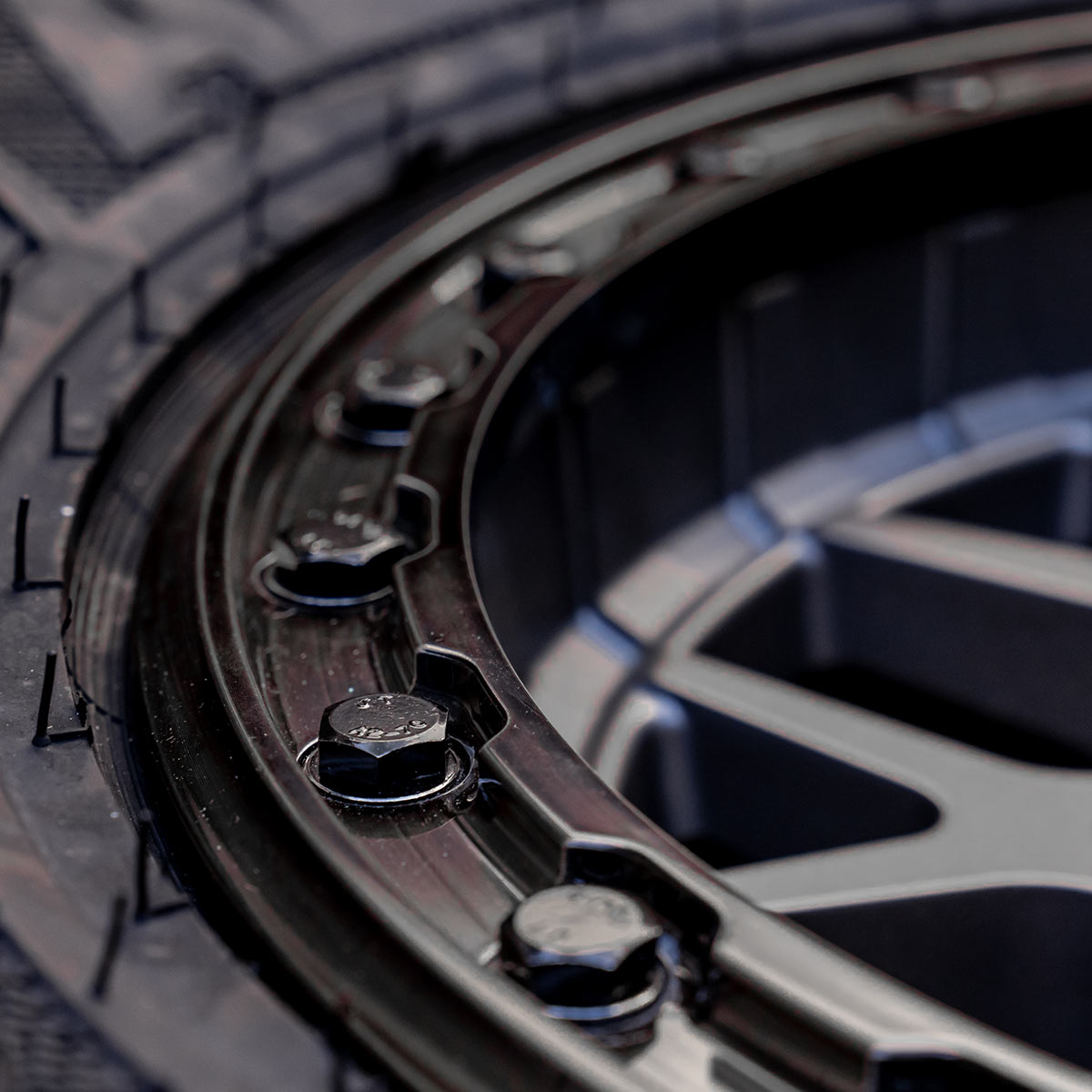 V07 Beadlock UTV Wheel Satin Black