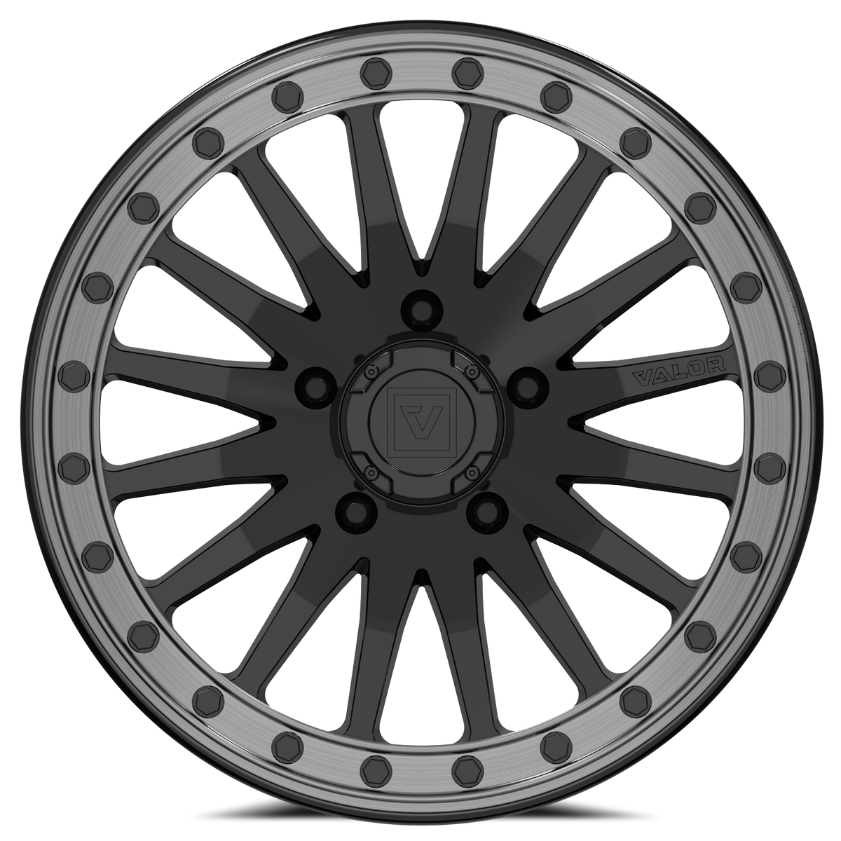 V06 Beadlock UTV Wheel Gloss Black